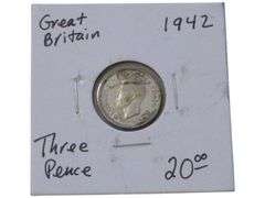 1942 Great Britain Three Pence