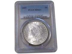 1885 Morgan Silver Dollar PCGS MS64+ Graded