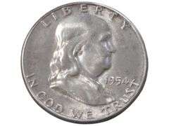 1954 S Franklin Half Dollar  - Liberty Series