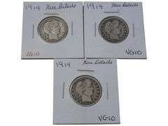 1914 Barber Quarters Lot - VG10 Condition - Nice Details