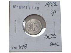 1942 Great Britain Threepence  - Collectible Currency