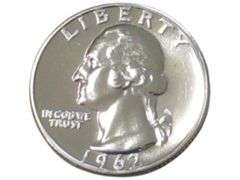 1962 Washington Quarter Dollar  - Liberty Minted Silver
