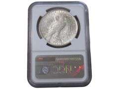 1923 Denver Mint Peace Dollar - NGC AU 58 Graded