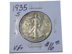 1935-S Walking Liberty Half Dollar  - VF+ Condition