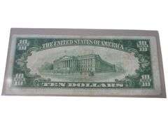 1929 $10 Federal Reserve Bank Note Chicago Illinois Series G Currency