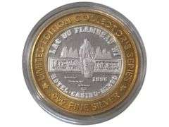 Limited Edition Lac du Flambeau WI 1995 Silver Casino  - .999 Fine Silver