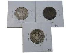 1912 Barber Quarter Lot - Nice Details & Super Nice, Grades F12 to F15