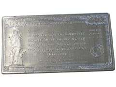 1941-1945 U.S. Mint War Finance Committee Appreciation Plaque