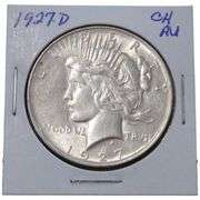 $1 1927-D PEACE SILVER DOLLAR