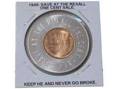 1949 Rexall One Cent Sale Souvenir