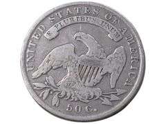 1835 Capped Bust Half Dollar Silver