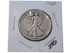 1920 Walking Liberty Half Dollar  - Collectible Silver Currency