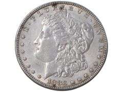 1883 Morgan Silver Dollar  - Collectible U.S. Currency