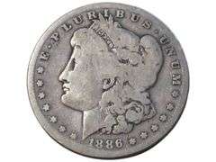 1886 S Morgan Silver Dollar