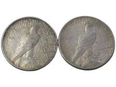 1922 1923 Peace Silver Dollars