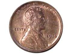 1914 Lincoln Wheat cent