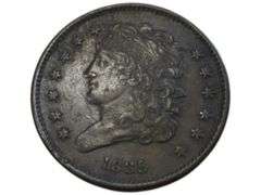 1835 Classic Head Half Cent