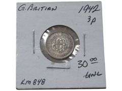 1942 Great Britain Threepence  KM848