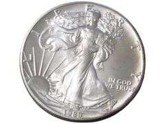 1989 American Silver Eagle  - Walking Liberty Design