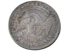 1834 Capped Bust Silver Half Dollar  - Classic Collector's Item