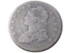 1835 Capped Bust Half Dollar Silver