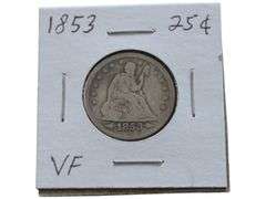 1853 SEATED QUARTER