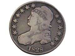 1828 CAPPED BUST HALF DOLLAR