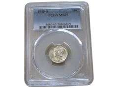 1945-S MERCURY DIME PCGS MS65