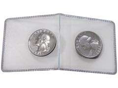 Vintage U.S. Washington Quarters - 1961 & 1965 Silver