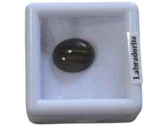 Labradorite Gemstone Cabochon in Display Box