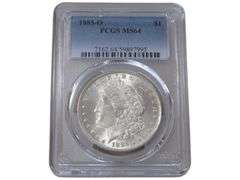 1885-O Morgan Silver Dollar $1 PCGS MS64