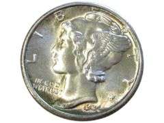 1936 Mercury Dime Brilliant Luster Uncirculated