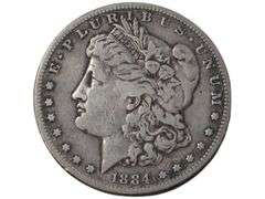 1884-S Tough Date Morgan Silver Dollar