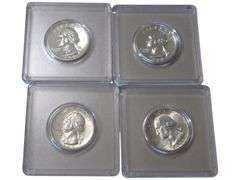Set of 4 U.S. Washington Quarters 1946 1960 1955 1959