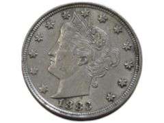 1883 V NICKEL NO CENT