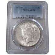 $1 1923-D PEACE SILVER DOLLAR PCGS AU 58