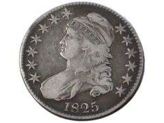 1825 Capped Bust Quarter - Silver  Historical Collectible