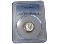 1945-S Mercury Dime PCGS MS65 Graded