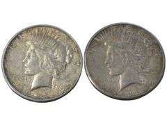 1922 1923 Peace Silver Dollars