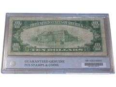 1929 $10 New York National Bank Note with Brown Seal