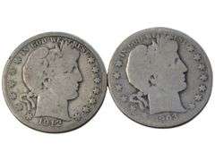 1903 S and 1912 D Barber Half Dollar Lot
