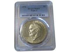 1976 Eisenhower Dollar Bicentennial  PCGS MS64 Type 2