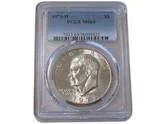 1973-D Eisenhower Dollar PCGS MS64 Graded