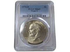 1976-D Eisenhower Dollar PCGS MS65 Type 2 Bicentennial