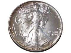 1988 American Silver Eagle  - Walking Liberty Design