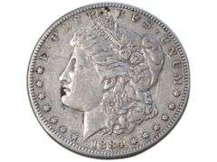 1884 S Morgan Silver Dollar