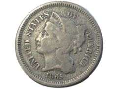 1865 United States Three-Cent