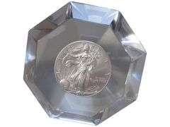2000 American Silver Eagle in Crystal Display