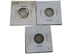 LOT OF BARBER DIMES
