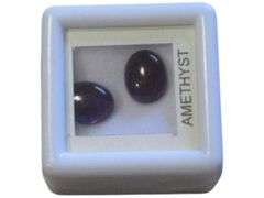 Pair of Amethyst Gemstones